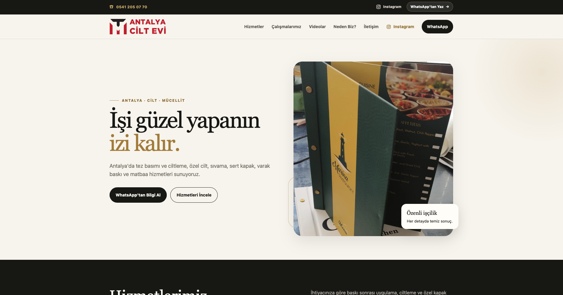 Atış Ajans tarafından tasarlanan Antalya Cilt Evi web sitesi önizlemesi