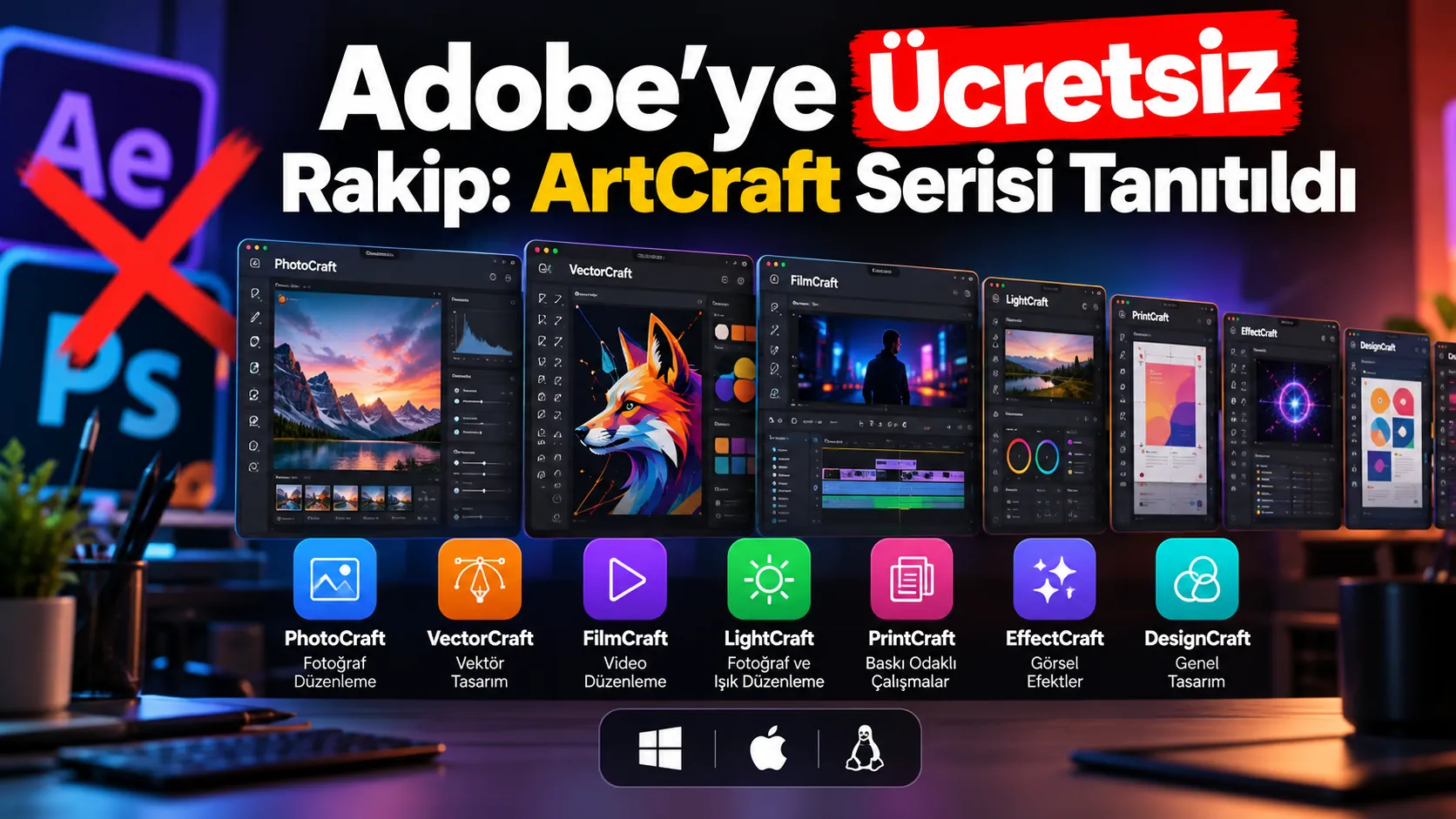 Adobe’ye Ücretsiz Rakip: ArtCraft Serisi Tanıtıldı