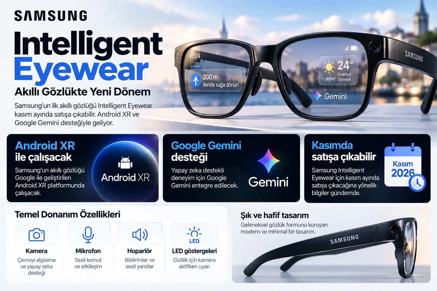 samsung intelligent eyewear android xr gemini